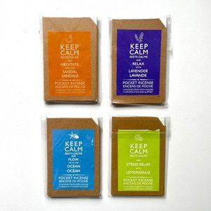 NEW Keep Calm Pocket Incense - 4 pack